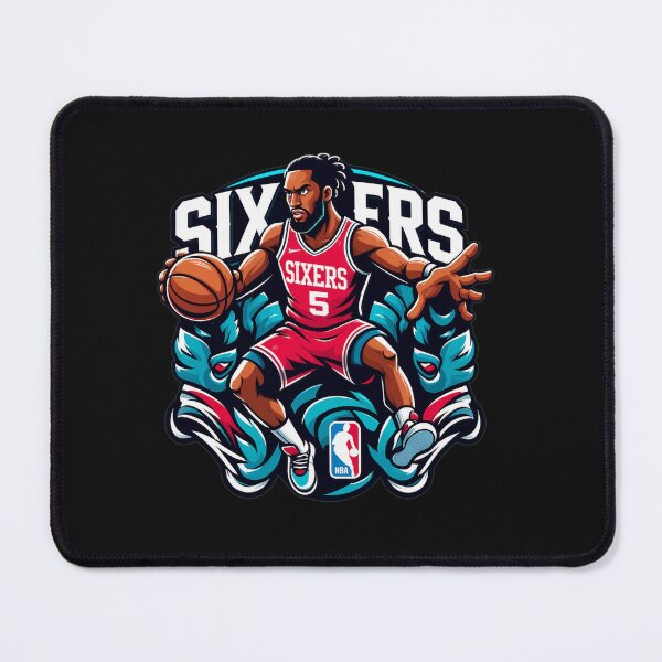 Item preview, Retro Bball Player Dribbling designed and sold by Jamrpenter.
