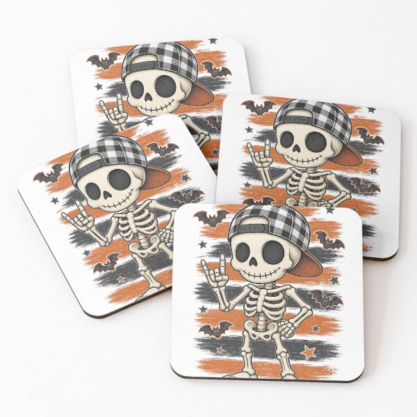 Item preview, Chill Skeleton Vibes — Halloween Streetwear Graphic designed and sold by VibeTherapyArt.