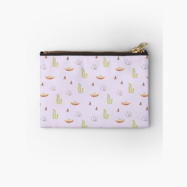 Item preview, Cute Watercolor Sombrero and Cactus Soft Lavender Pattern designed and sold by svitlaarty.