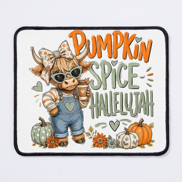 Item preview, Cozy Fall Highland Cow Pumpkin Spice Hallelujah Coffee Lover T-Shirt designed and sold by Magoya Store ⭐⭐⭐⭐⭐.