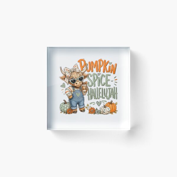 Item preview, Cozy Fall Highland Cow Pumpkin Spice Hallelujah Coffee Lover T-Shirt designed and sold by Magoya Store ⭐⭐⭐⭐⭐.