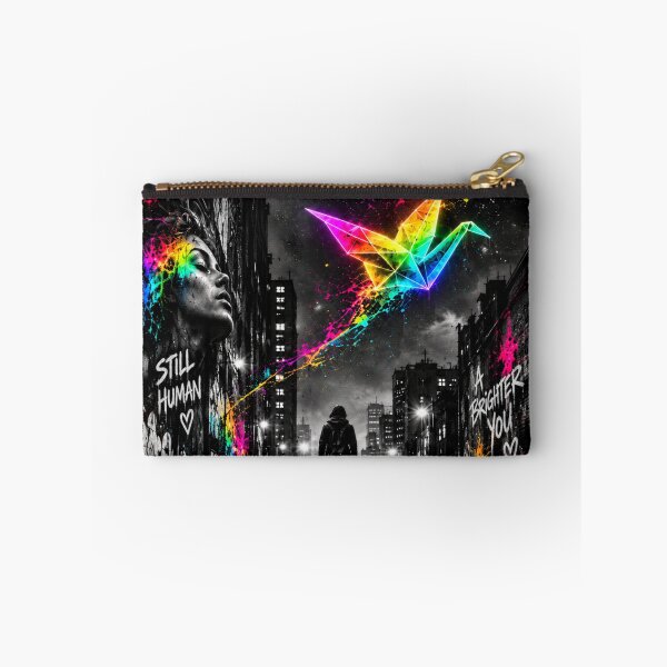 Item preview, Still Human - Neon Urban Street Art designed and sold by Personiq Kaleido.