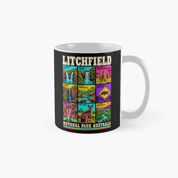 Item preview, Litchfield National Park Australia Retro Travel Florence Wangi Tolmer Falls Wallaby Termite Mounds designed and sold by Yellowriversss.