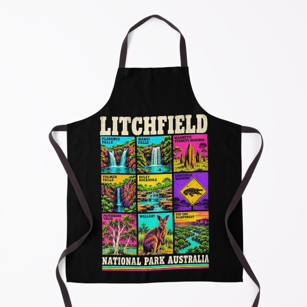 Item preview, Litchfield National Park Australia Retro Travel Florence Wangi Tolmer Falls Wallaby Termite Mounds designed and sold by Yellowriversss.