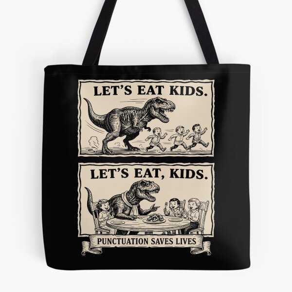 Item preview, Funny Let's Eat Kids Punctuation Saves Lives Grammar designed and sold by raewaelchi.
