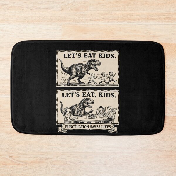 Item preview, Funny Let's Eat Kids Punctuation Saves Lives Grammar designed and sold by raewaelchi.