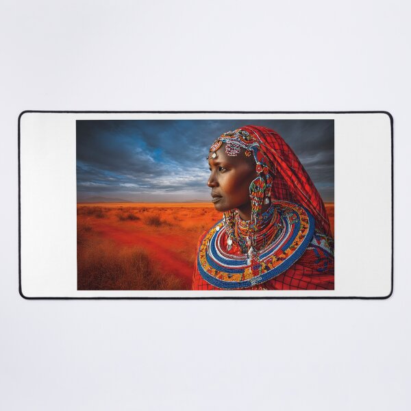 Item preview, Stunning Portrait of a Maasai Woman in Nature designed and sold by Artessie.