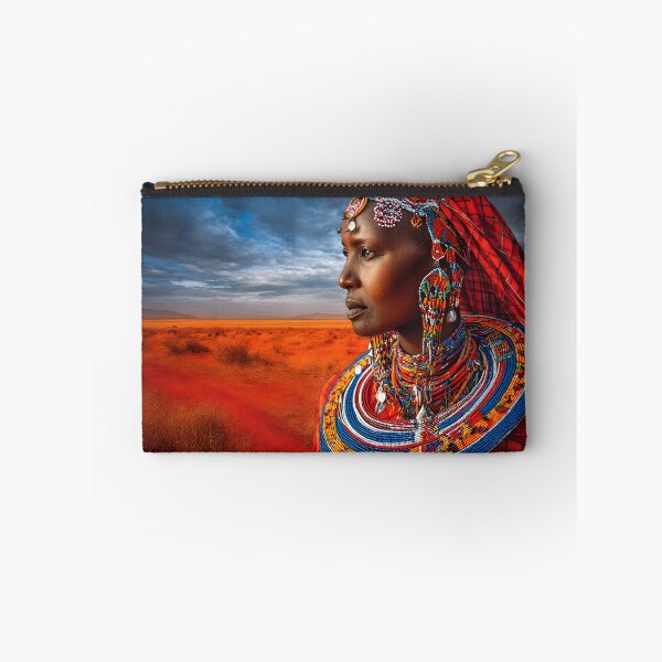 Item preview, Stunning Portrait of a Maasai Woman in Nature designed and sold by Artessie.