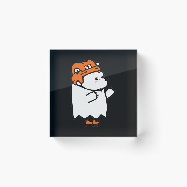 Item preview, Cute Ghost Bear on Ice Skates with Helmet 53 designed and sold by Jamrpenter.
