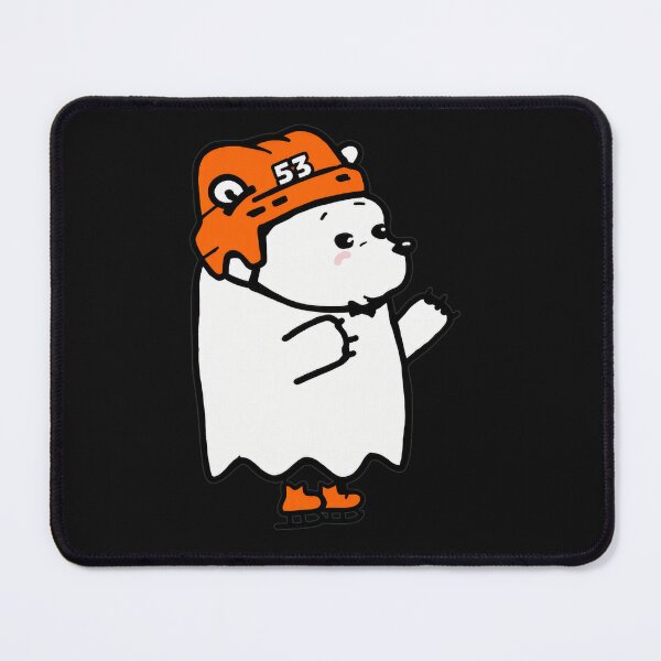 Item preview, Cute Ghost Bear on Ice Skates with Helmet 53 designed and sold by Jamrpenter.