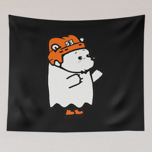 Item preview, Cute Ghost Bear on Ice Skates with Helmet 53 designed and sold by Jamrpenter.