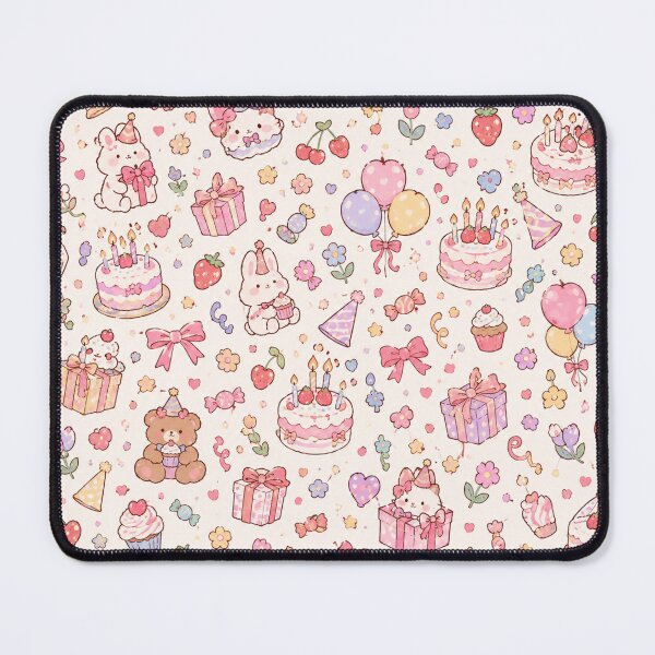 Item preview, Cute Pastel Birthday Party Seamless Pattern designed and sold by ellinnur.