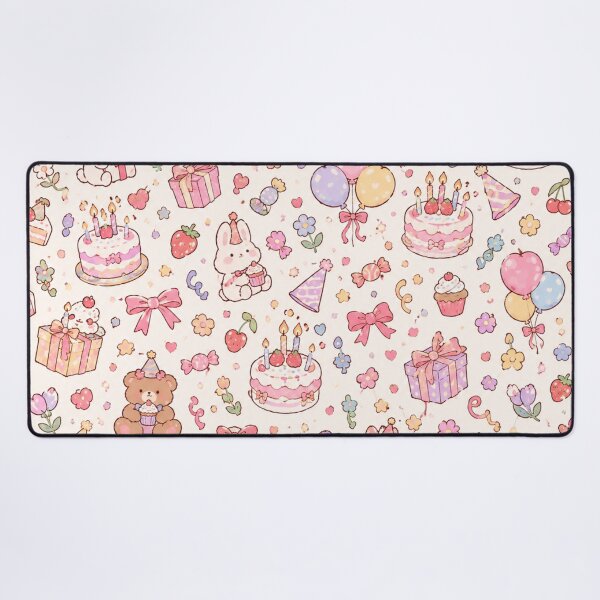 Item preview, Cute Pastel Birthday Party Seamless Pattern designed and sold by ellinnur.