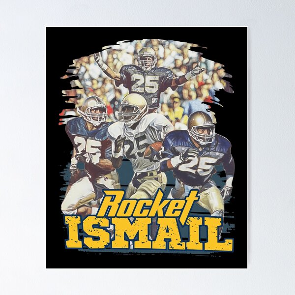 Item preview, Rocket Ismail Football Legend Vintage Collage designed and sold by OrloSchneider.