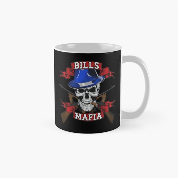 Item preview, Gritty Skull Mafia Blue Fedora Football Fan Art designed and sold by OrloSchneider.