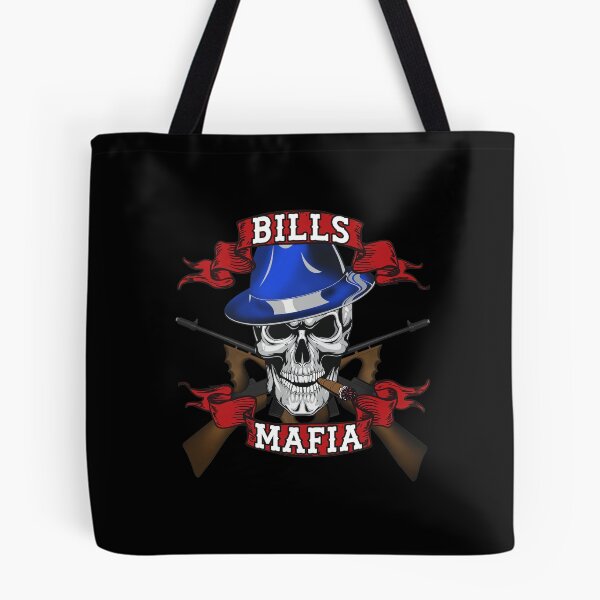 Item preview, Gritty Skull Mafia Blue Fedora Football Fan Art designed and sold by OrloSchneider.