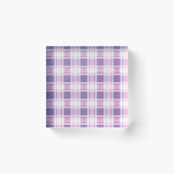 Item preview, Pastel Pink Lavender Preppy Plaid designed and sold by Aom Road.