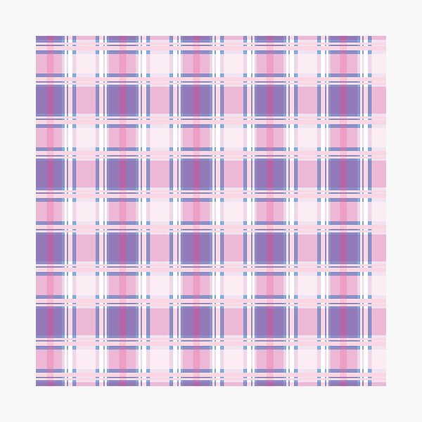 Item preview, Pastel Pink Lavender Preppy Plaid designed and sold by Aom Road.