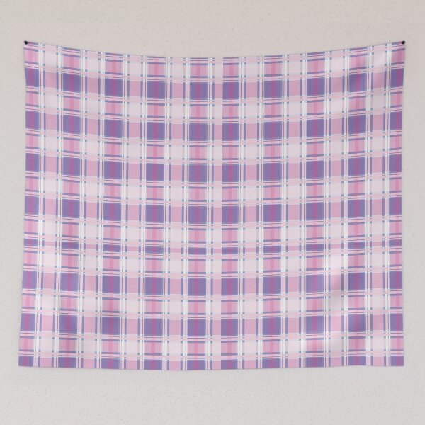 Item preview, Pastel Pink Lavender Preppy Plaid designed and sold by Aom Road.