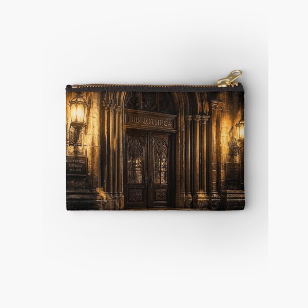 Item preview, Gothic Library Entrance Amber Midnight Rain designed and sold by LazyDayzCo.