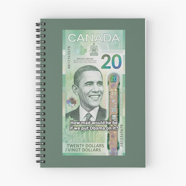 Item preview, Obama $20 Bill Canada Humor Funny Canadian Money Joke designed and sold by vle707.