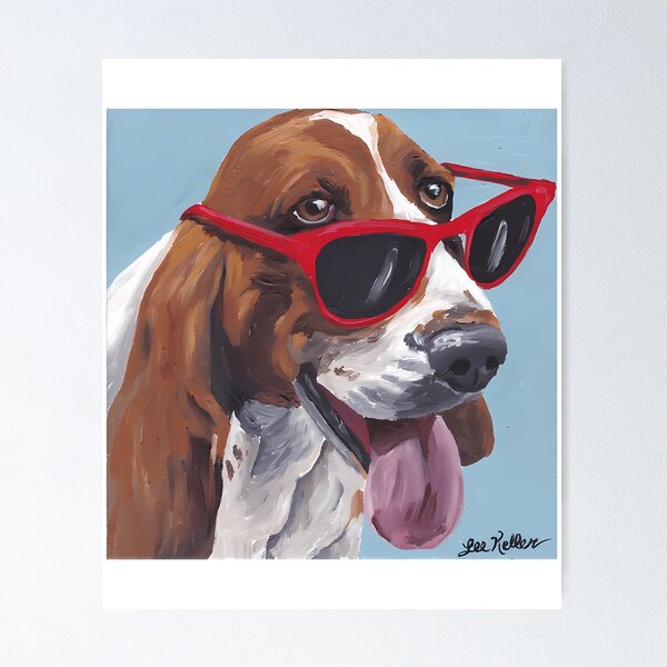 Item preview, Basset Hound Dog Dog Art By Lee H Keller designed and sold by uyndonG-rey.