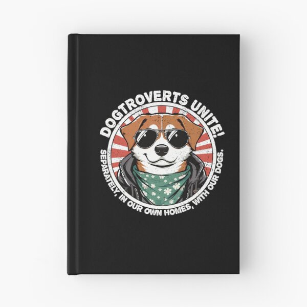 Item preview, Dog With Text Dogtroverts Unite (Separately In Our Own Homes With Our Dogs.)- Dogtrovert designed and sold by HUBERitC-oCYCN.