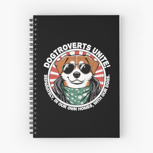 Item preview, Dog With Text Dogtroverts Unite (Separately In Our Own Homes With Our Dogs.)- Dogtrovert designed and sold by HUBERitC-oCYCN.