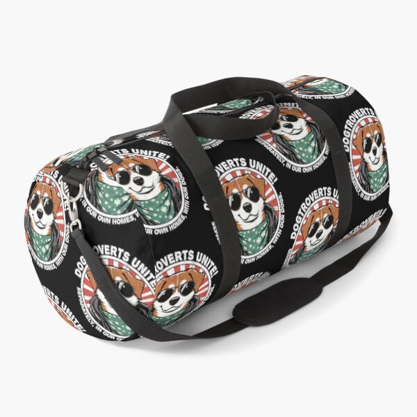 Item preview, Dog With Text Dogtroverts Unite (Separately In Our Own Homes With Our Dogs.)- Dogtrovert designed and sold by HUBERitC-oCYCN.