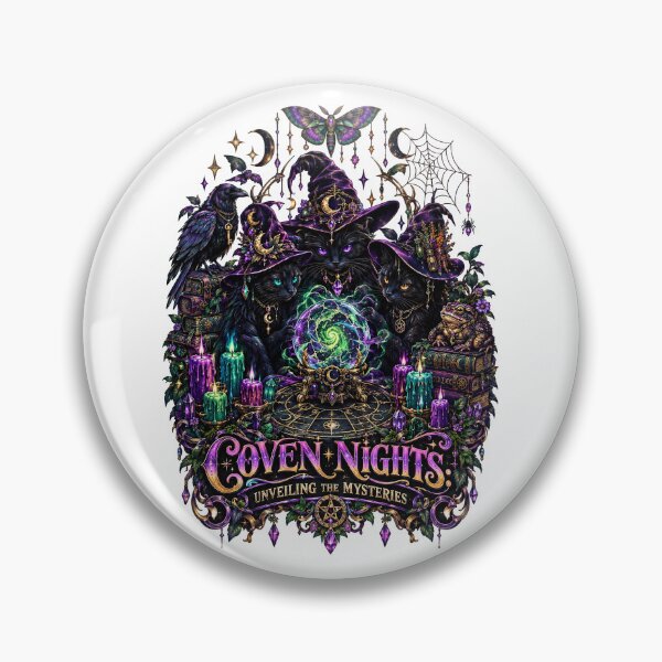 Item preview, Halloween Coven Nights Black Cats Crystal Ball designed and sold by Sovereign Supply Co..