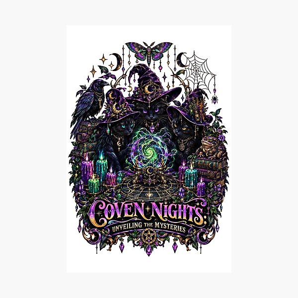 Item preview, Halloween Coven Nights Black Cats Crystal Ball designed and sold by Sovereign Supply Co..