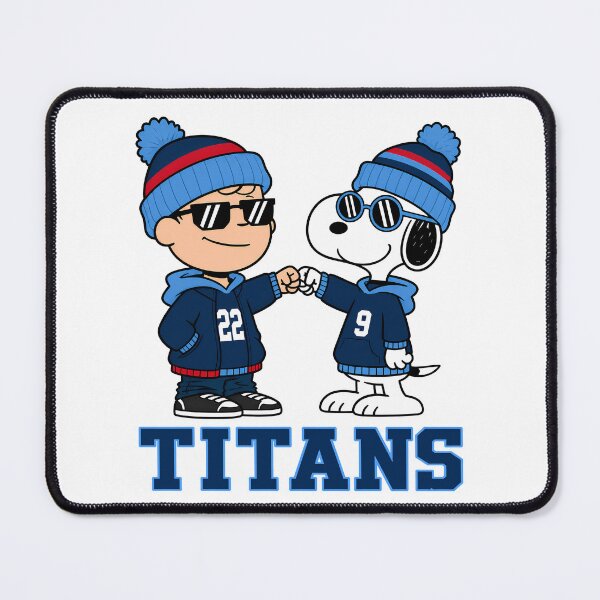 Item preview, Charlie Brown & Snoopy Tennessee Titans Football Retro F257 designed and sold by GLUVY-THEME.