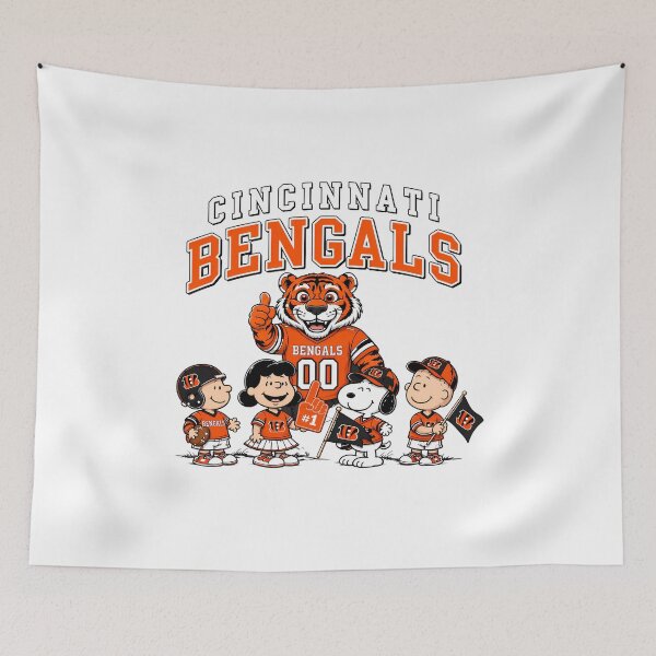 Item preview, Cincinnati Bengals Peanuts Characters Team Mascot  designed and sold by PunSprout.