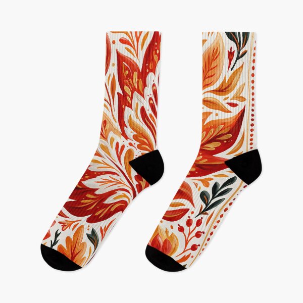 Item preview, Autumn Folk Art Maple Leaf= designed and sold by junkydotcom.