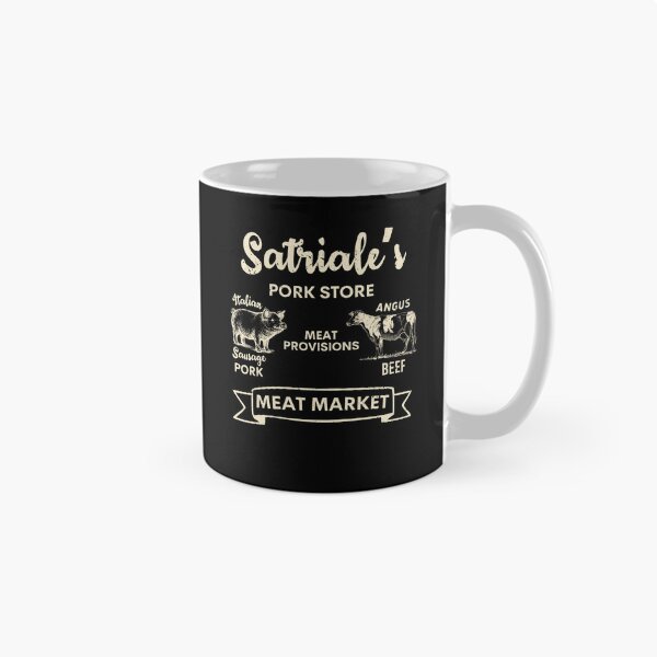 Item preview, Satriale's Pork Store Meat Market Monochrome Sopranos Inspired Fan designed and sold by vle707.