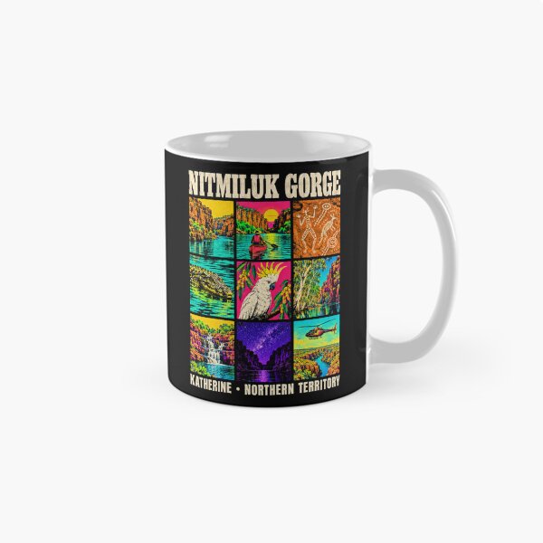 Item preview, Nitmiluk Gorge Katherine Northern Territory Retro Travel Crocodile Cockatoo Outback Australia designed and sold by Yellowriversss.