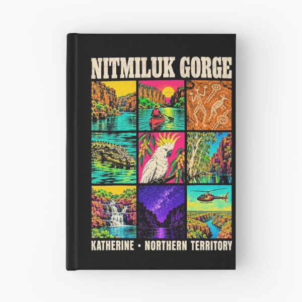 Item preview, Nitmiluk Gorge Katherine Northern Territory Retro Travel Crocodile Cockatoo Outback Australia designed and sold by Yellowriversss.