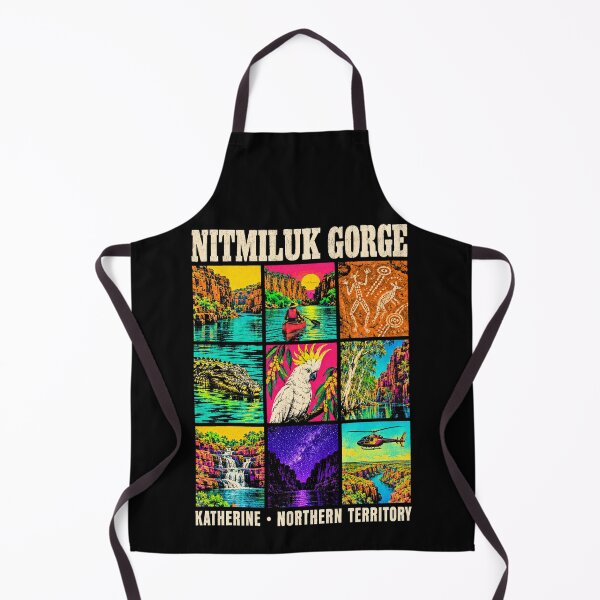 Item preview, Nitmiluk Gorge Katherine Northern Territory Retro Travel Crocodile Cockatoo Outback Australia designed and sold by Yellowriversss.
