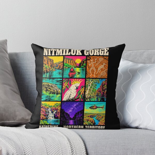 Item preview, Nitmiluk Gorge Katherine Northern Territory Retro Travel Crocodile Cockatoo Outback Australia designed and sold by Yellowriversss.