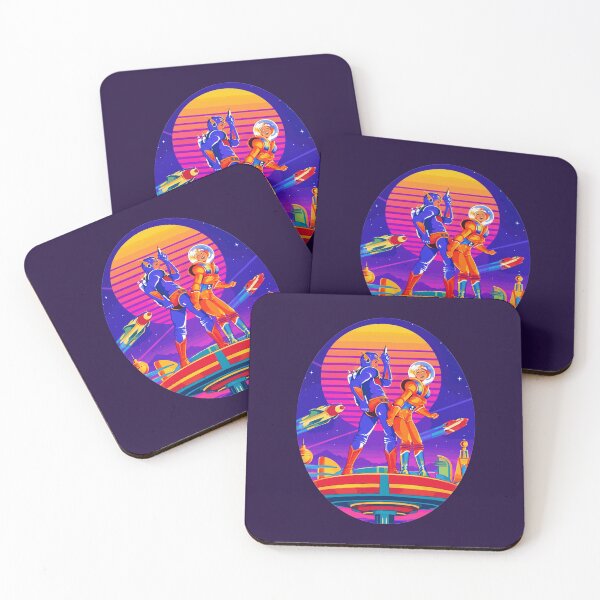 Item preview, Retro Futurism Sci-Fi Space Explorers Synthwave Sunset designed and sold by KungPowUnicorn.