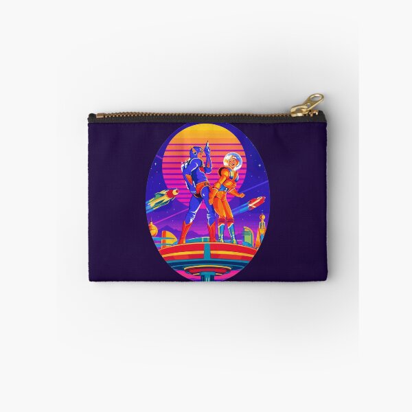 Item preview, Retro Futurism Sci-Fi Space Explorers Synthwave Sunset designed and sold by KungPowUnicorn.