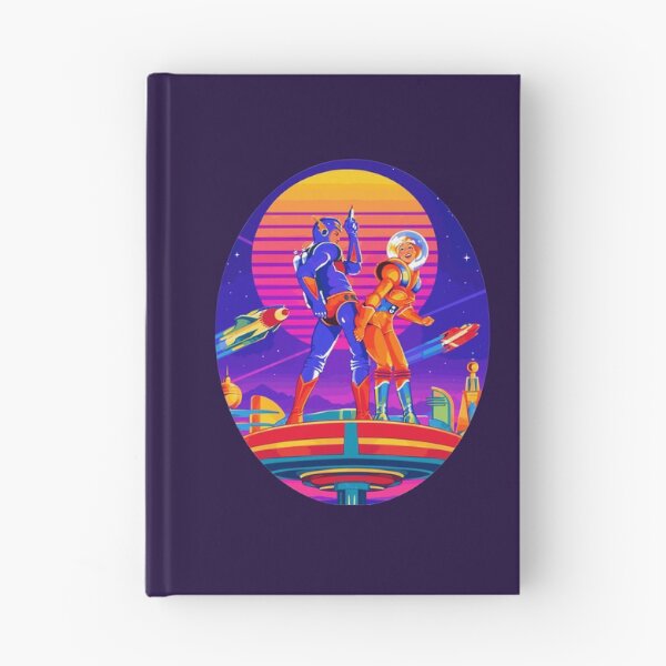 Item preview, Retro Futurism Sci-Fi Space Explorers Synthwave Sunset designed and sold by KungPowUnicorn.