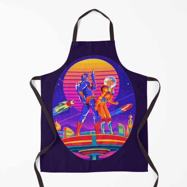 Item preview, Retro Futurism Sci-Fi Space Explorers Synthwave Sunset designed and sold by KungPowUnicorn.