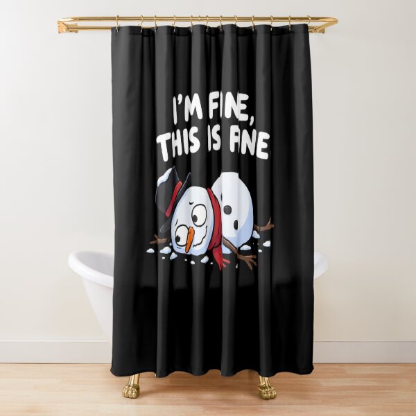 Item preview, I'm Fine This Is Fine Snowman designed and sold by TheEndDesign.