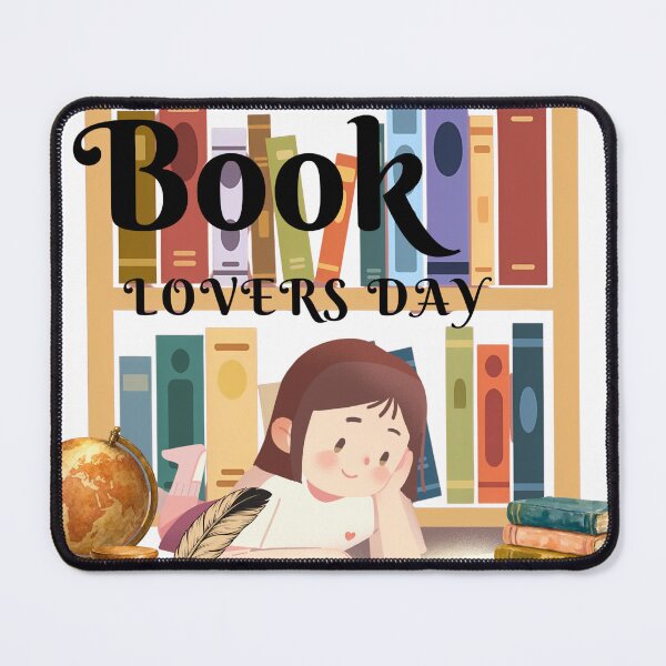 Item preview, Cute Bookworm Girl at Bookshelf designed and sold by Fana25.