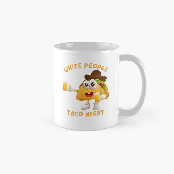 Item preview, Funny White People Taco Night Tacos Beer and Cowboys T-Shirt designed and sold by hapitoss.