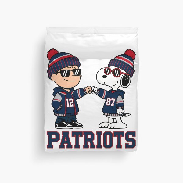 Item preview, Charlie Brown & Snoopy New England Patriots Football Retro F258 designed and sold by GLUVY-THEME.