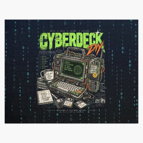 Item preview, Cyberdeck DIY Retro Computing Hacker Graphic designed and sold by DD Fish.