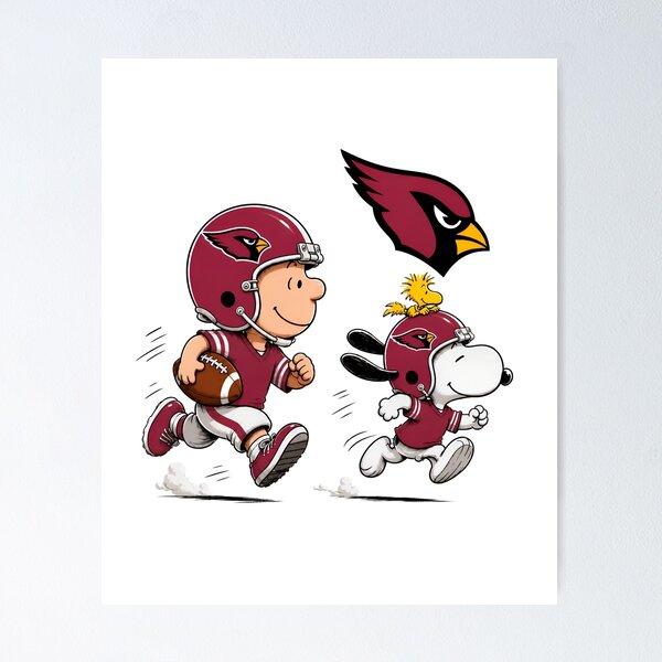 Item preview, Charlie Brown Snoopy Cardinals Football designed and sold by PunSprout.