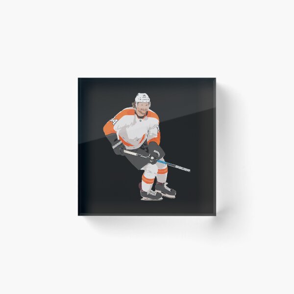 Artikelvorschau, Orangefarbener Eishockeyspieler Nummer 14 entworfen und verkauft von Jamrpenter.